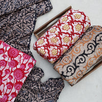 Hand Printed Batik Fabrics from Madhya Pradesh & Kutch Regions