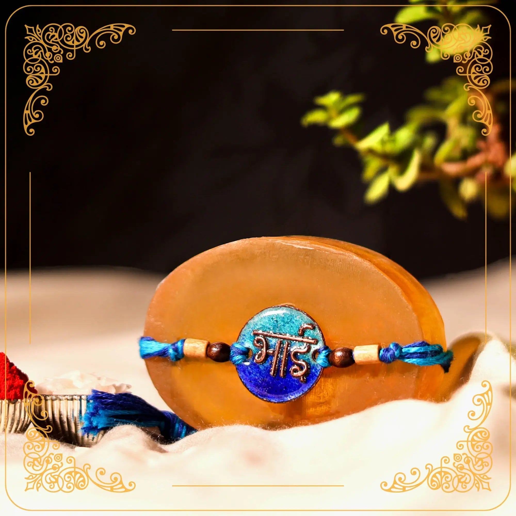 Phool - Copper Enamel Work Rakhi by Ekibeki 32