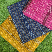 itokri sambalpuri ikat fabrics. Sambalpuri ikat cotton fabric from odisha with traditional motifs like shankha (shell), chakra (wheel), and phula (flower) by master artisans from the eastern states of India. 