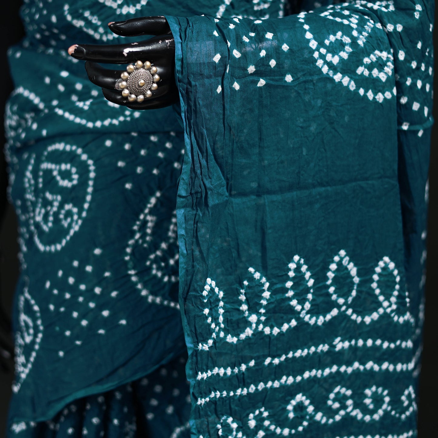 Kutch Bandhani Tie-Dye Cotton Saree 48