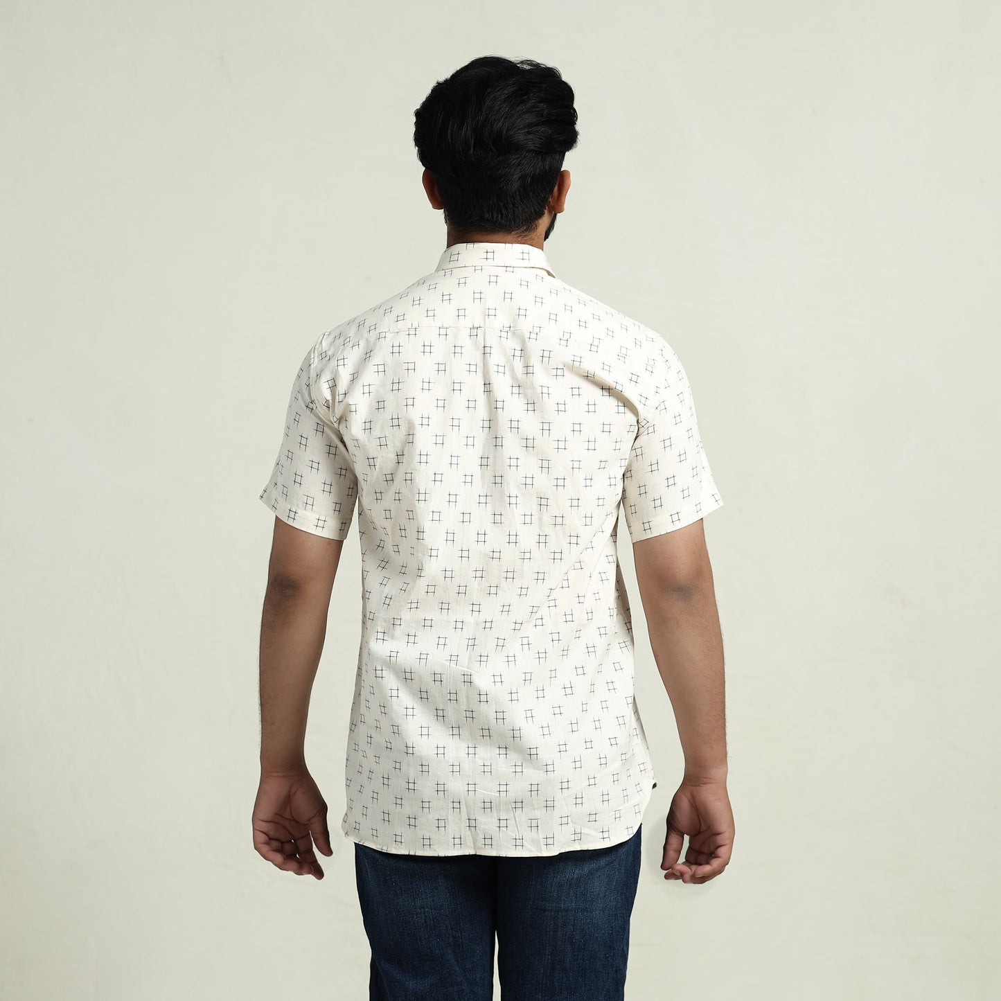 pochampally ikat cotton shirt