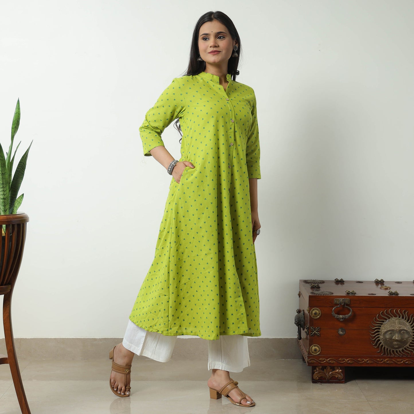 jacquard kurta