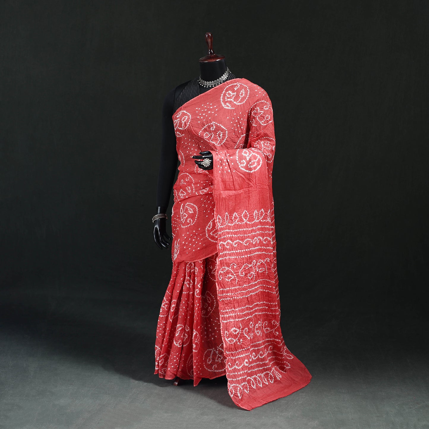Kutch Bandhani Tie-Dye Cotton Saree 50
