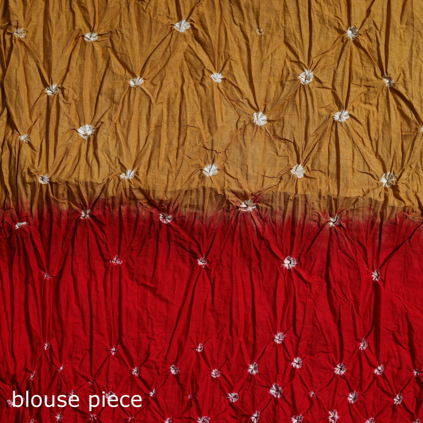 Kutch Tie-Dye Bandhani Cotton Saree with Blouse Piece 38