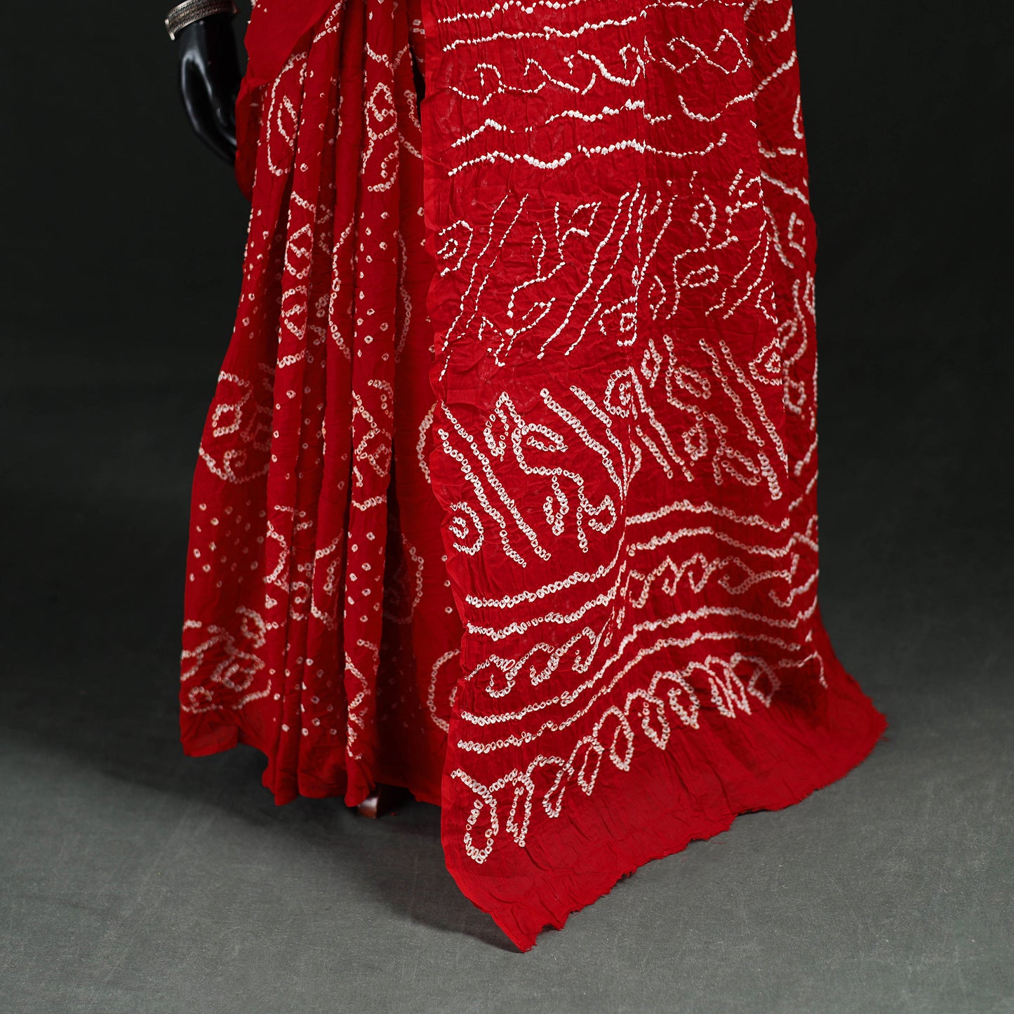 Kutch Bandhani Tie-Dye Cotton Saree 51