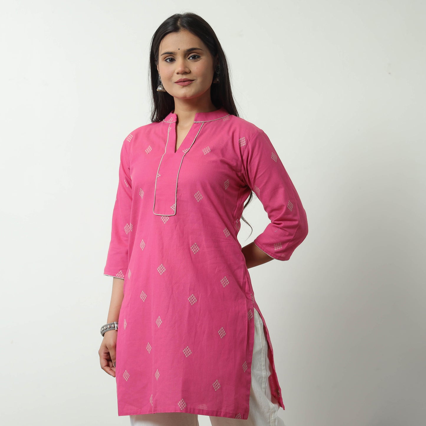 jacquard kurta