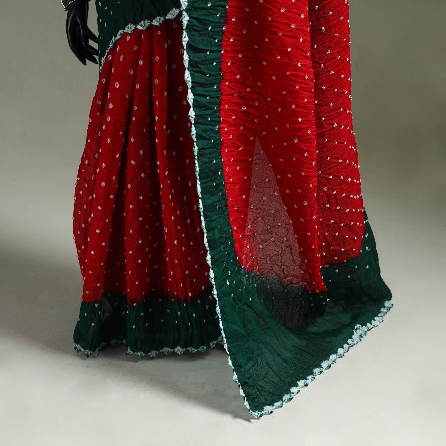 Kutch Tie-Dye Bandhani Cotton Saree with Blouse Piece 41