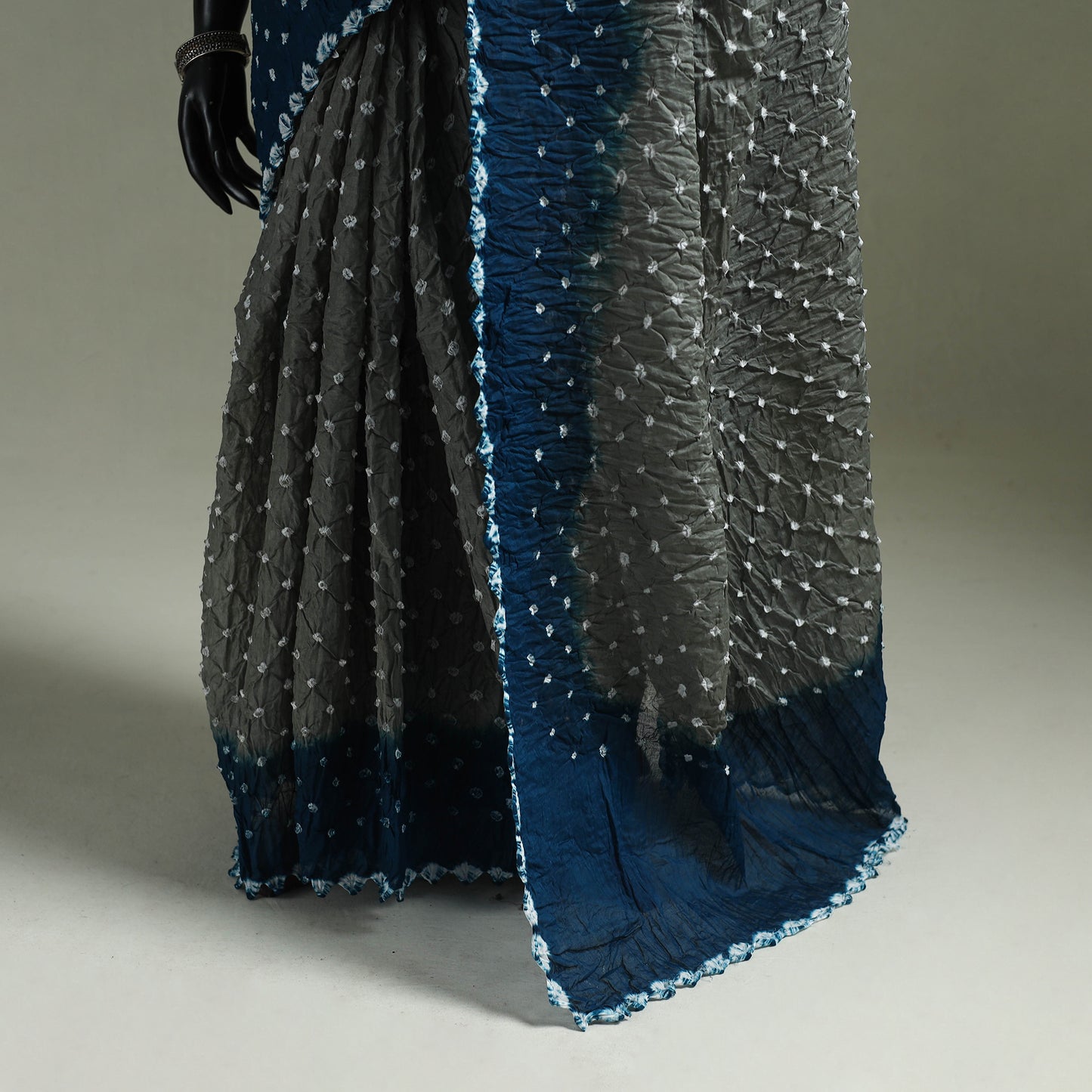 Kutch Tie-Dye Bandhani Cotton Saree with Blouse Piece 42