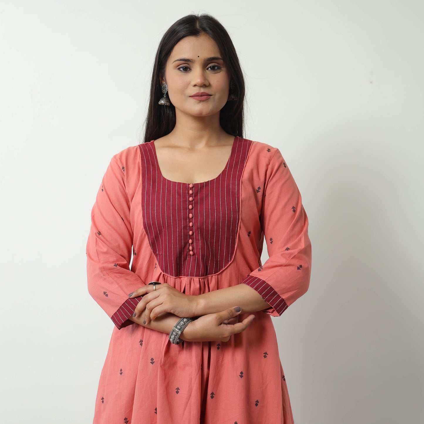 jacquard kurta