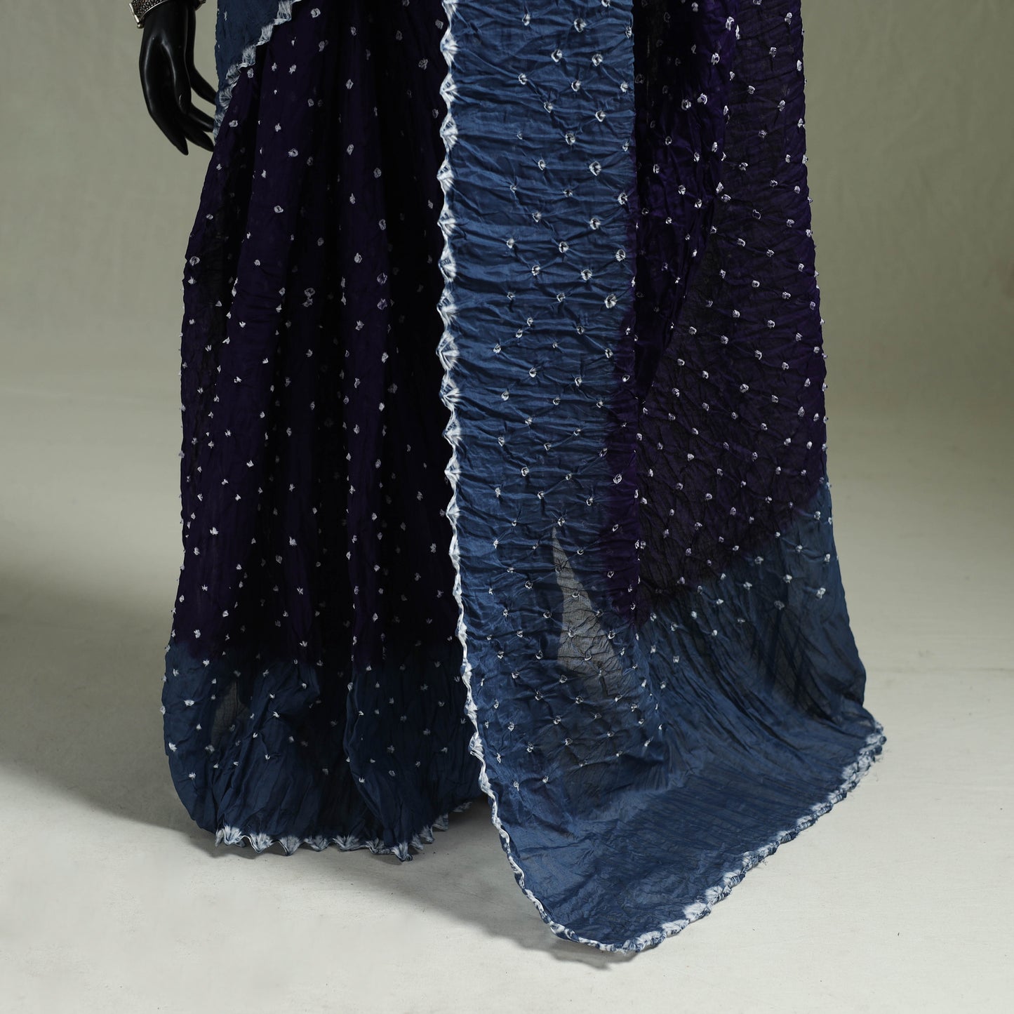 Kutch Tie-Dye Bandhani Cotton Saree with Blouse Piece 43