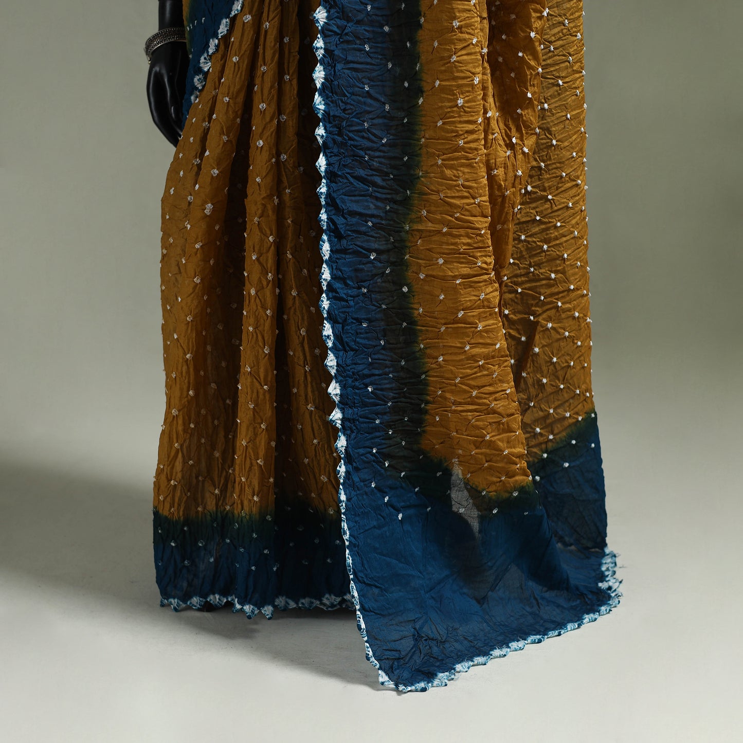 Kutch Tie-Dye Bandhani Cotton Saree with Blouse Piece 45