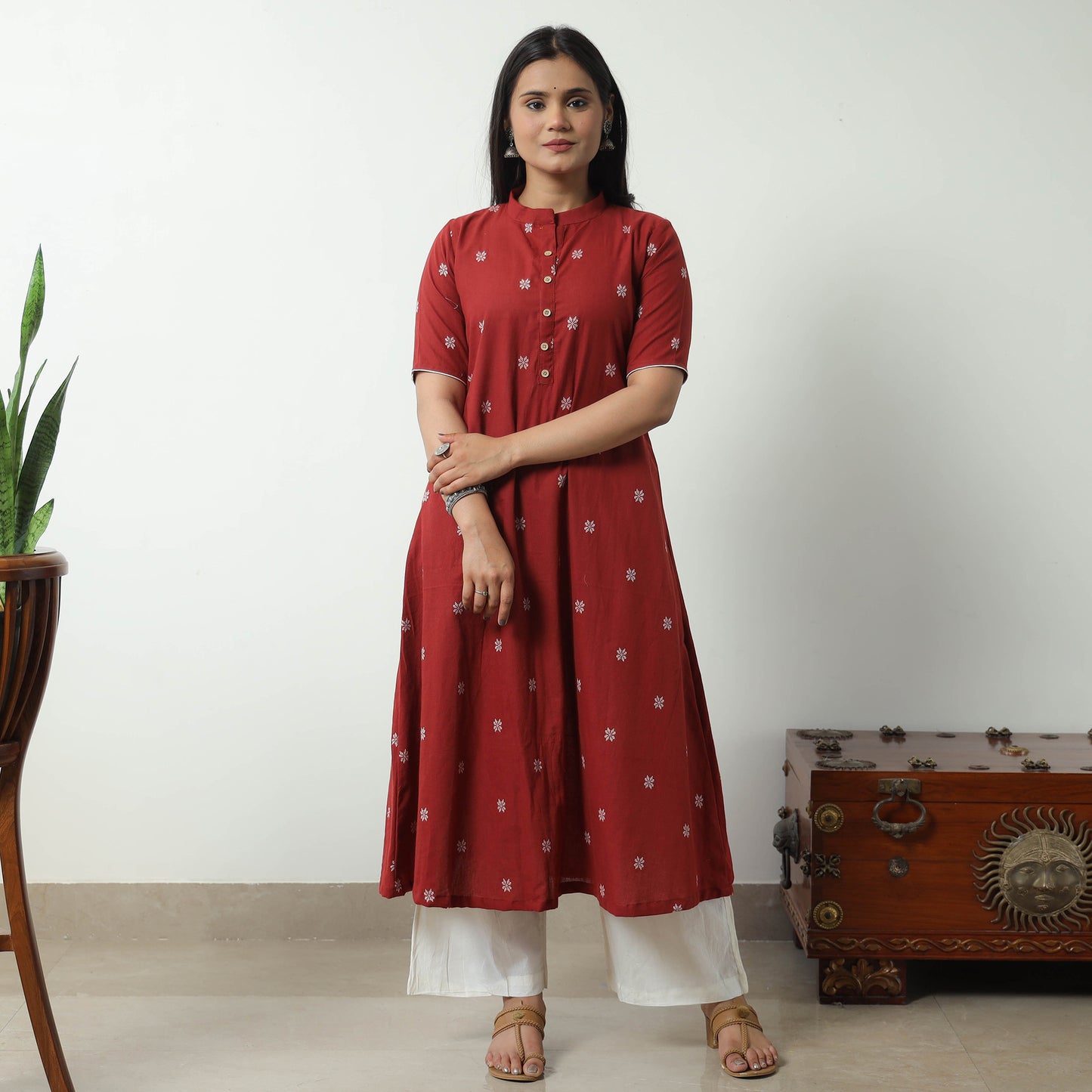 jacquard kurta