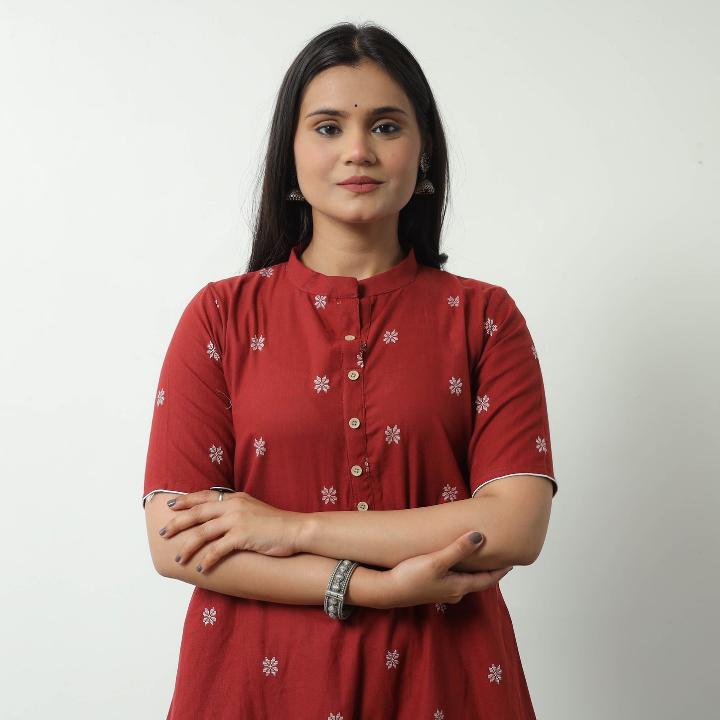 jacquard kurta