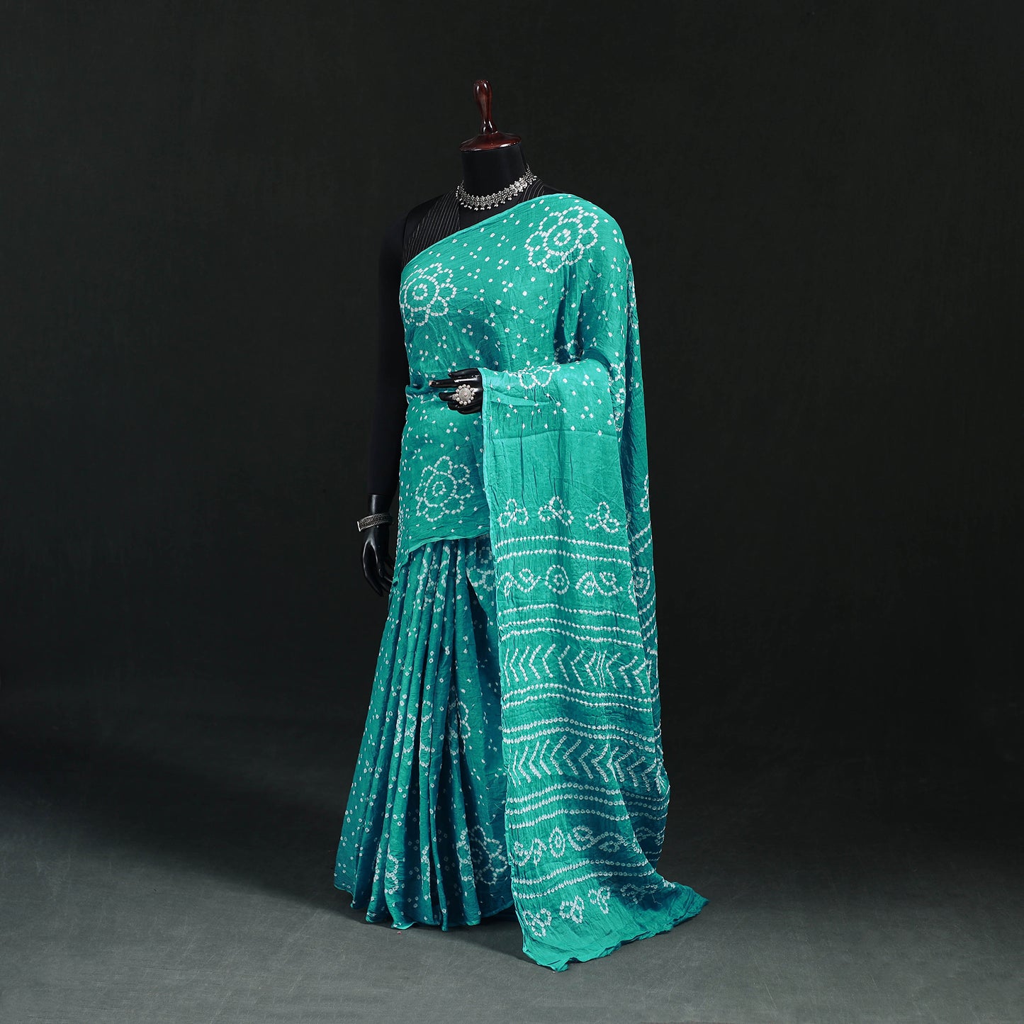 Kutch Bandhani Tie-Dye Cotton Saree 59