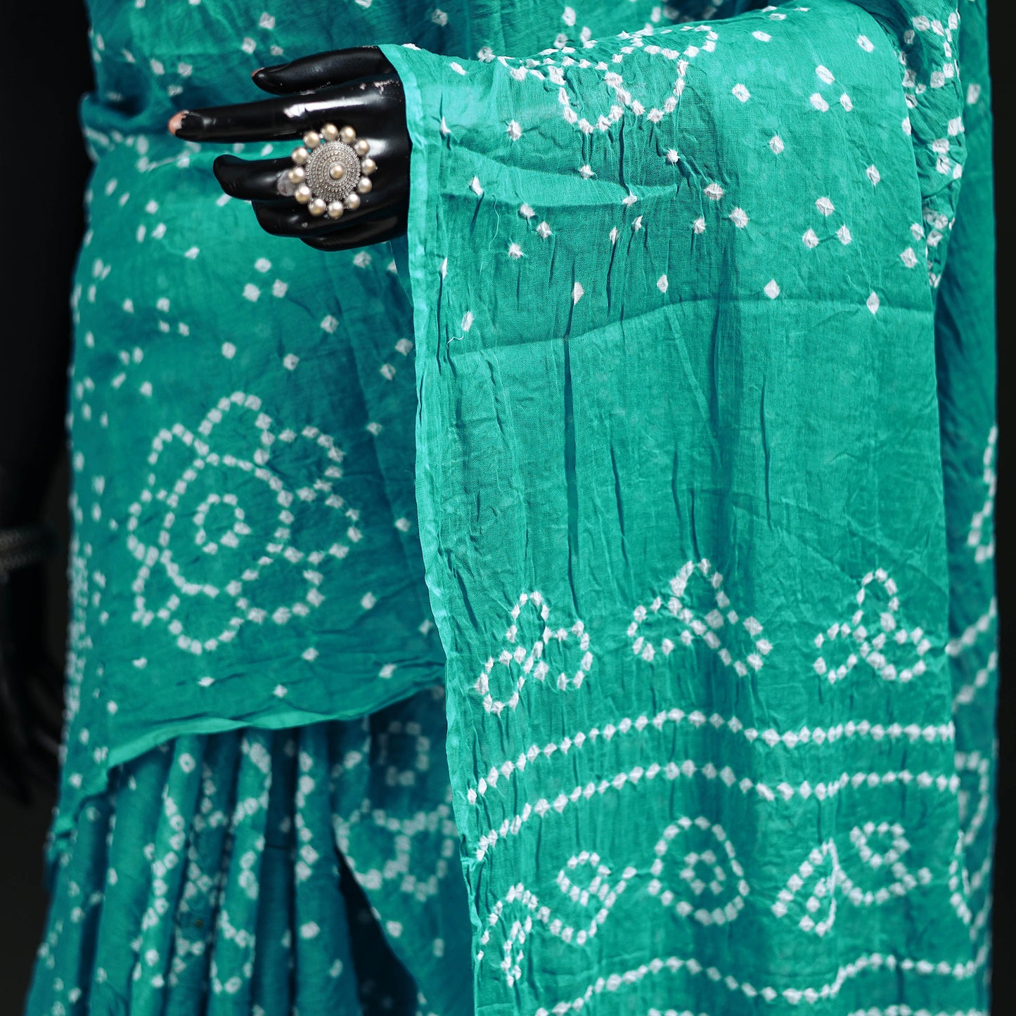 Kutch Bandhani Tie-Dye Cotton Saree 59