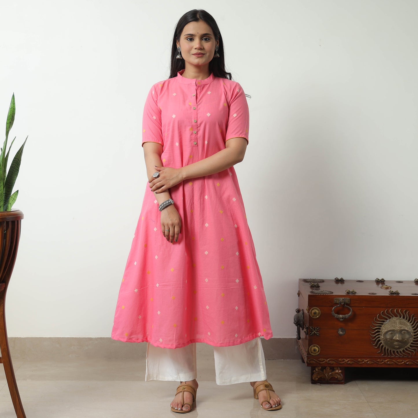 jacquard kurta