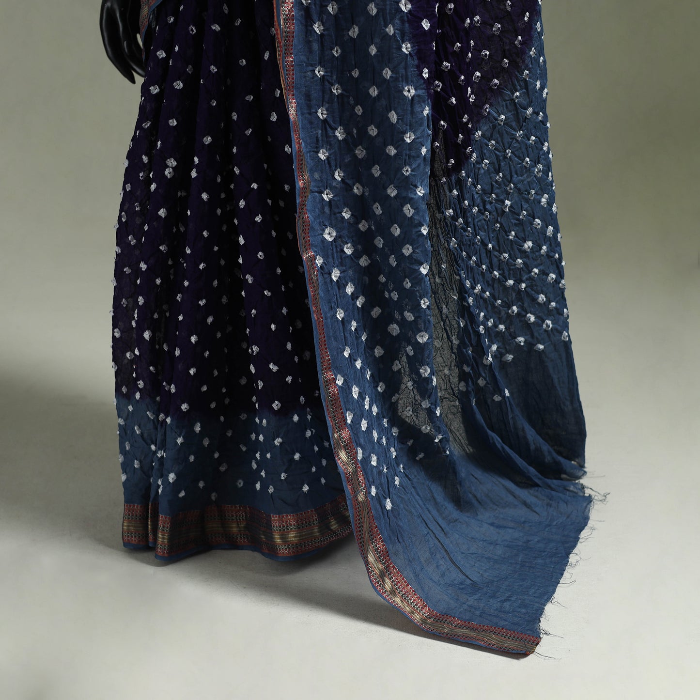 Kutch Tie-Dye Bandhani Cotton Saree with Blouse Piece 54