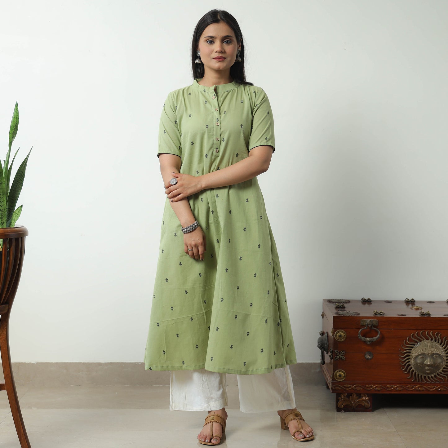 jacquard kurta