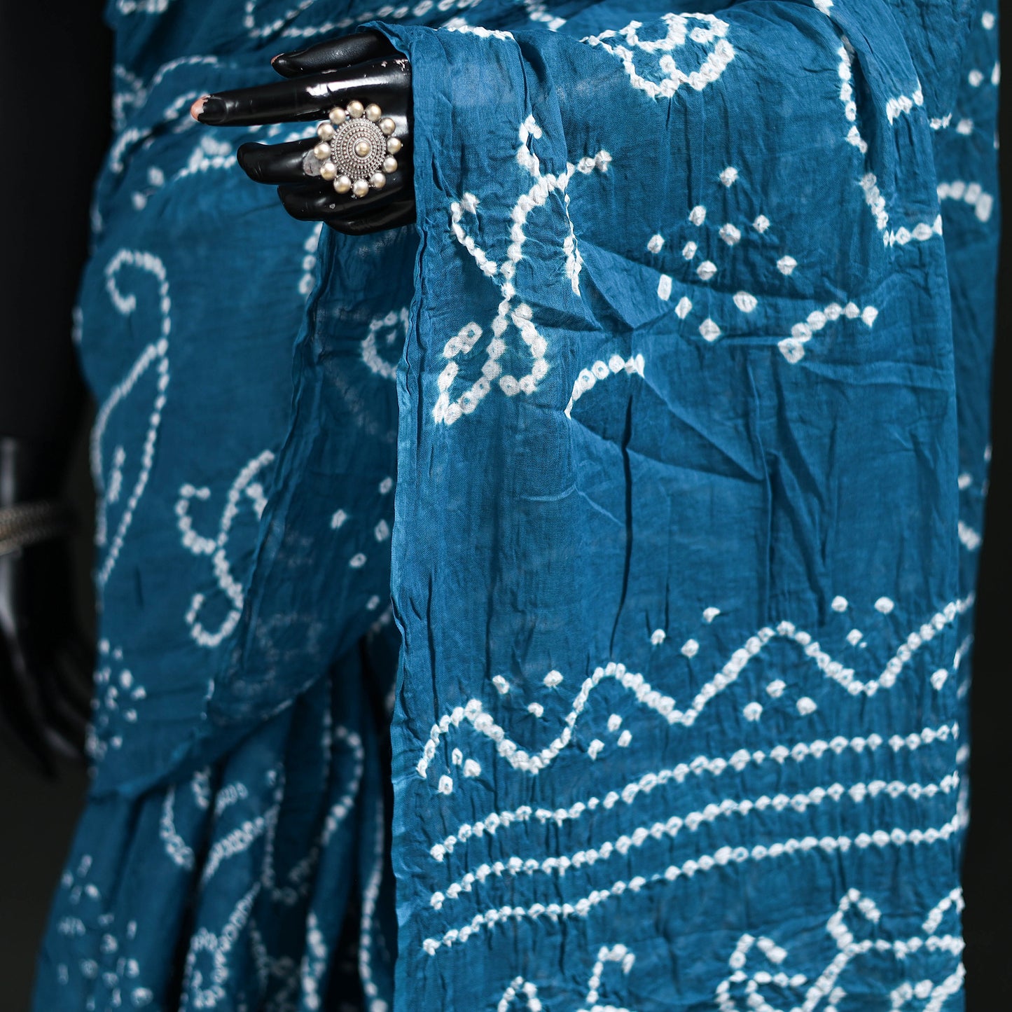 Kutch Bandhani Tie-Dye Cotton Saree 71
