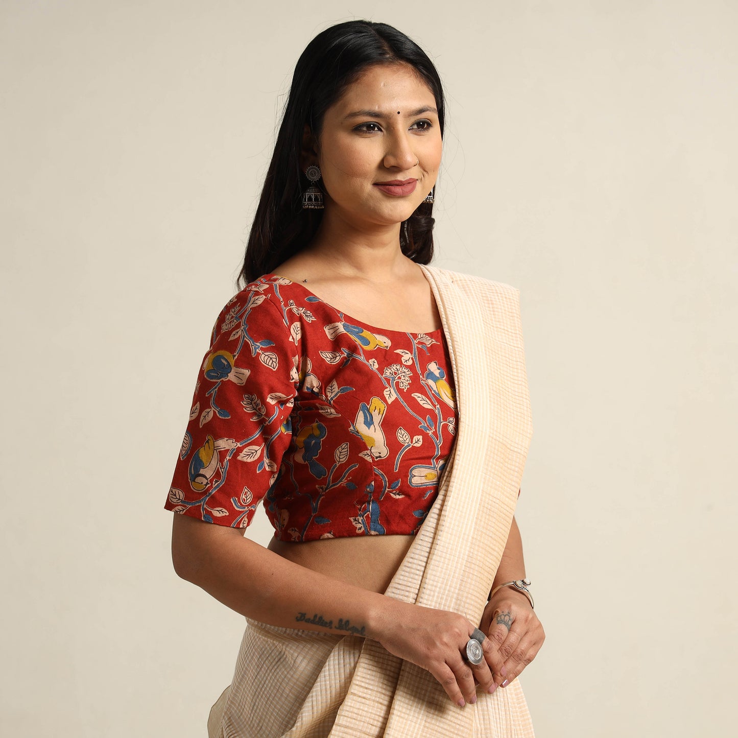 Kalamkari Stitched Blouse