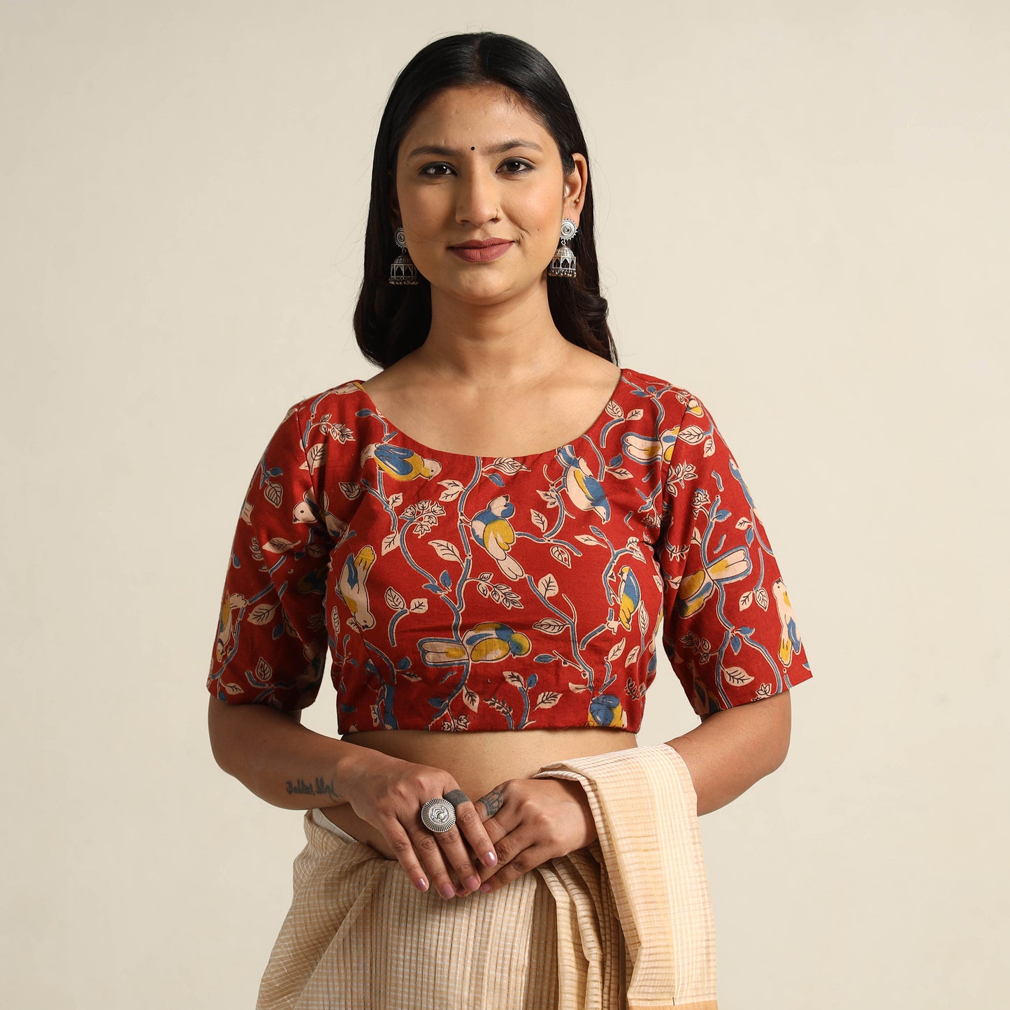 Kalamkari Stitched Blouse