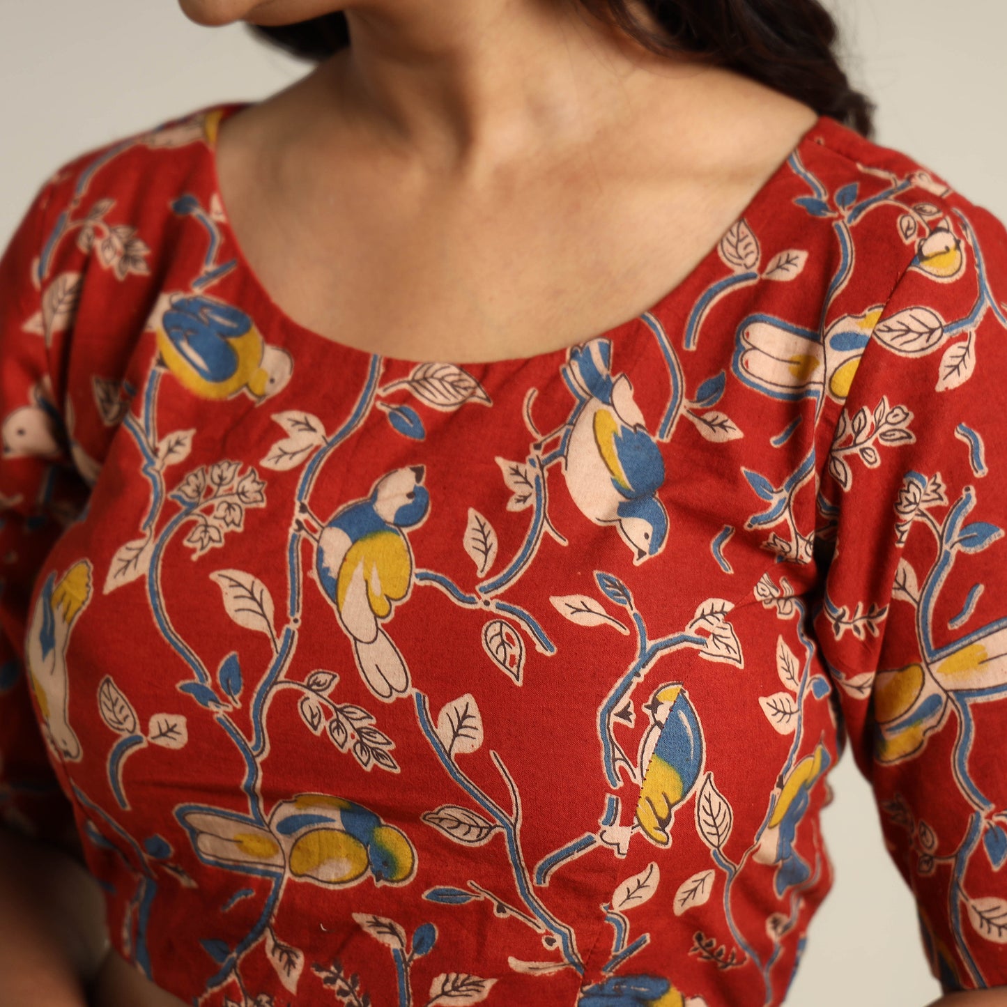 Kalamkari Stitched Blouse