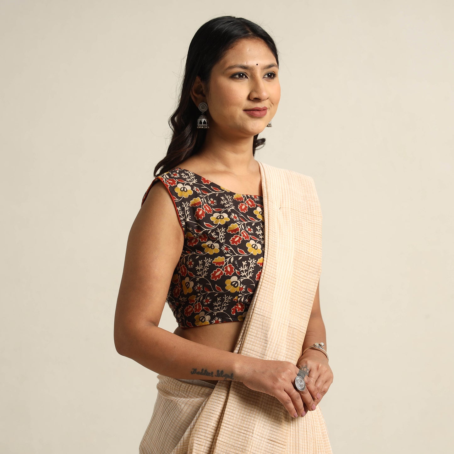 kalamkari stitched blouse