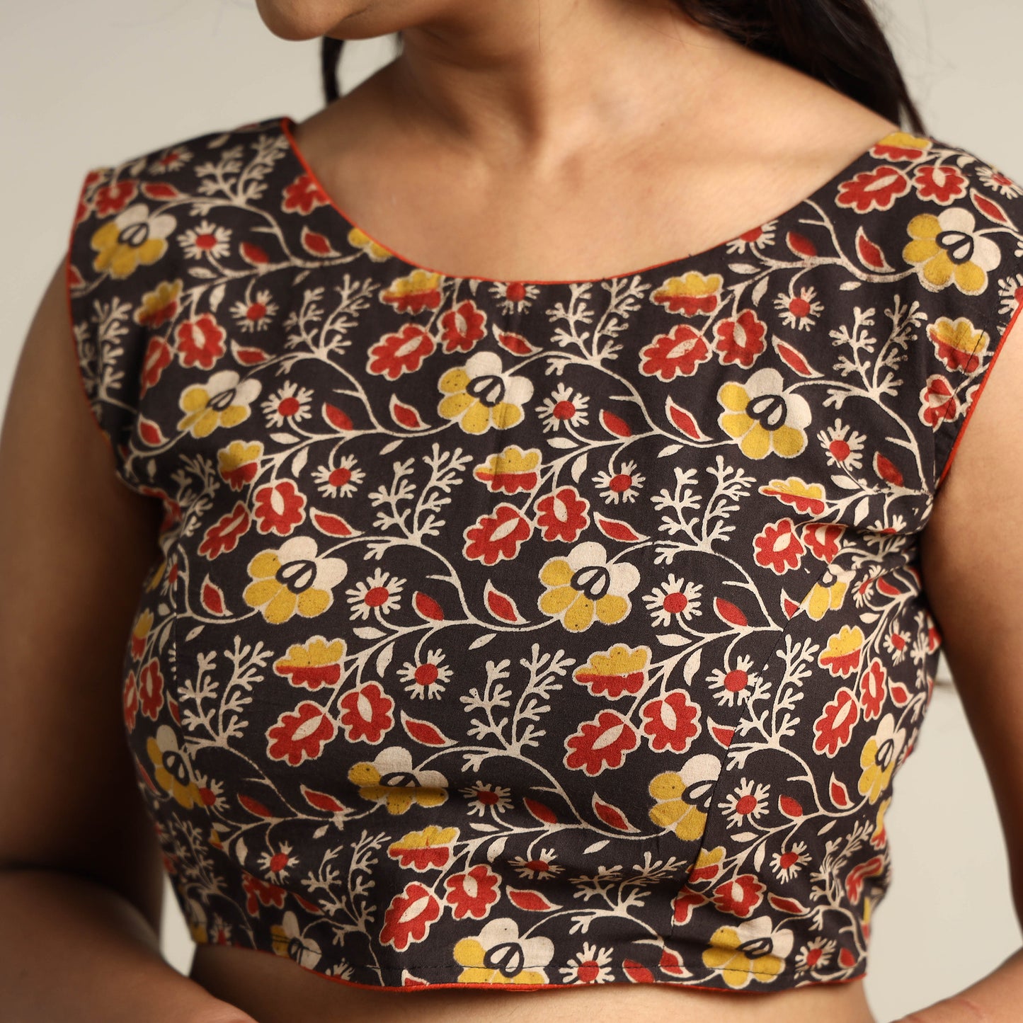 kalamkari stitched blouse
