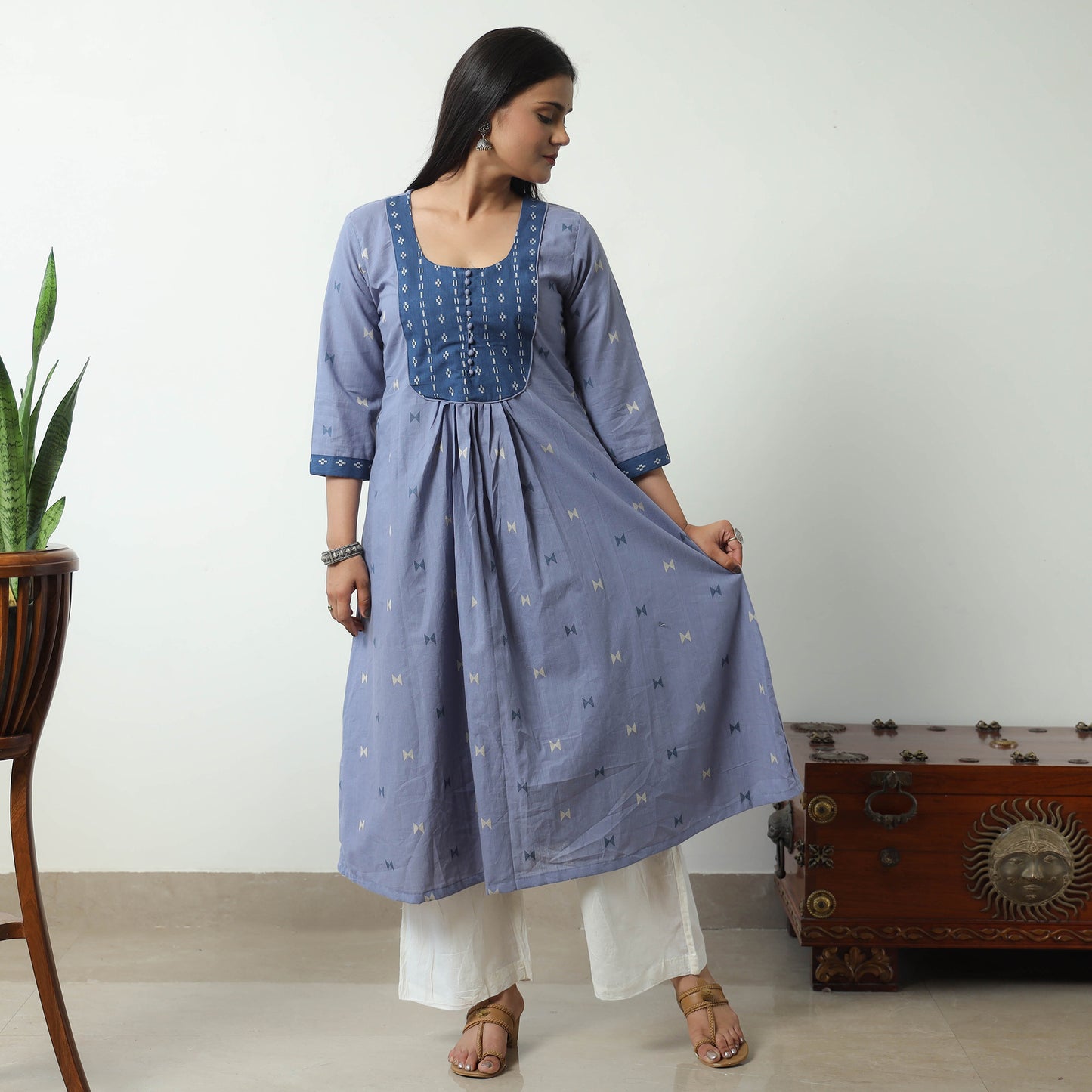 jacquard kurta