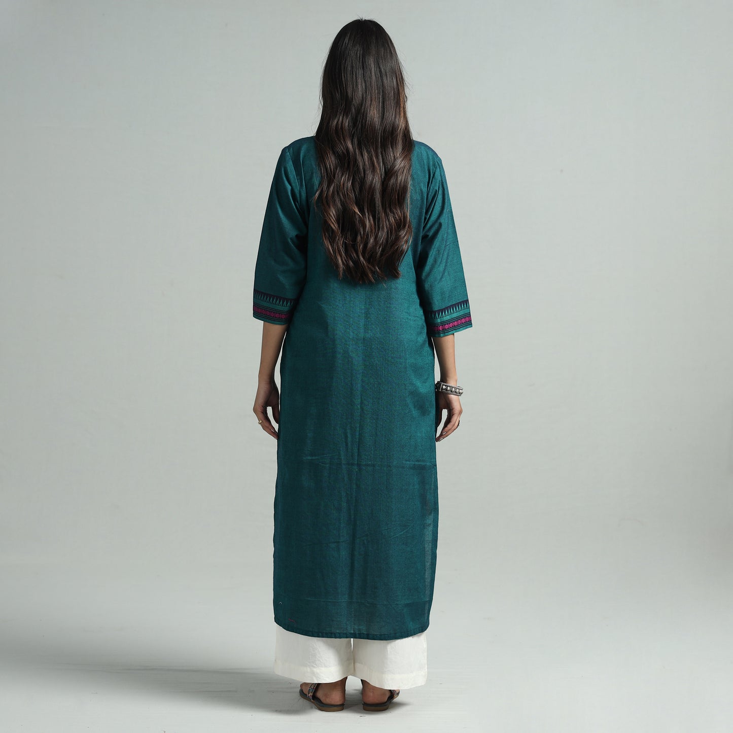 Persian Green - Dharwad Cotton Straight Kurta