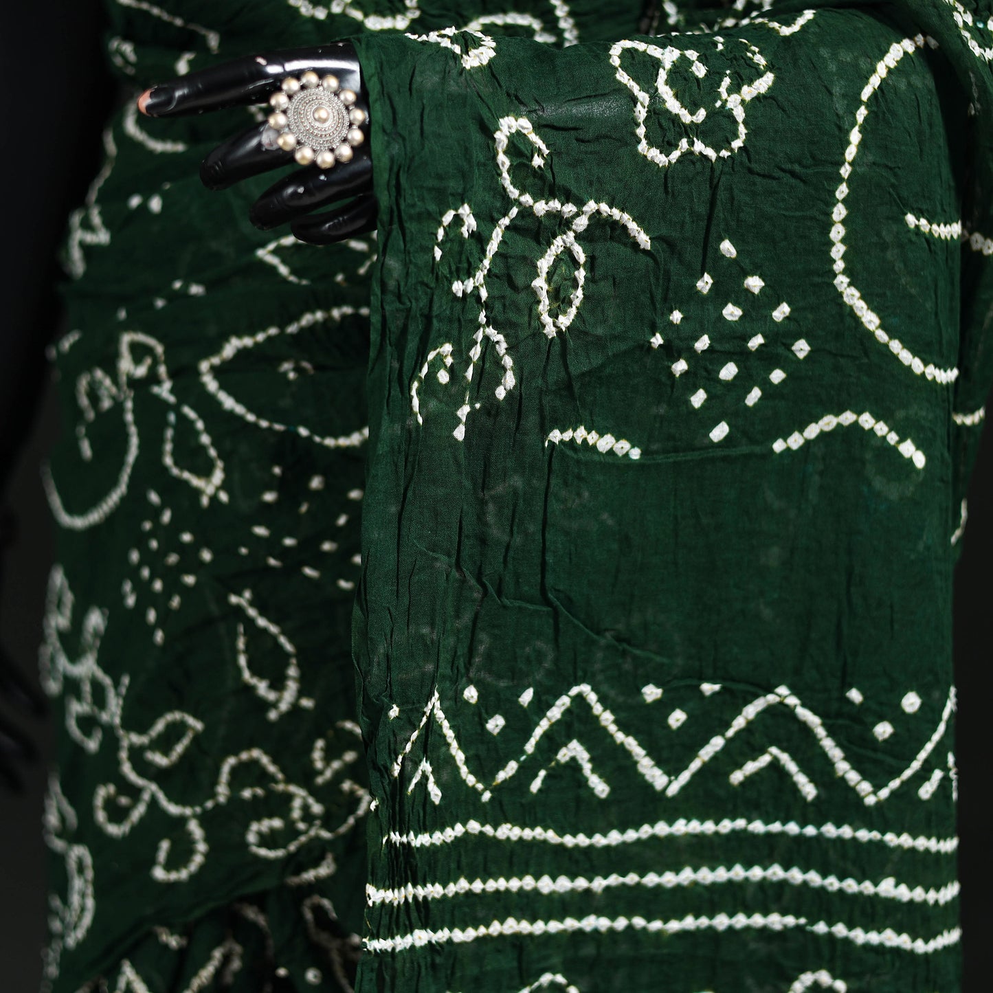 Kutch Bandhani Tie-Dye Cotton Saree 80