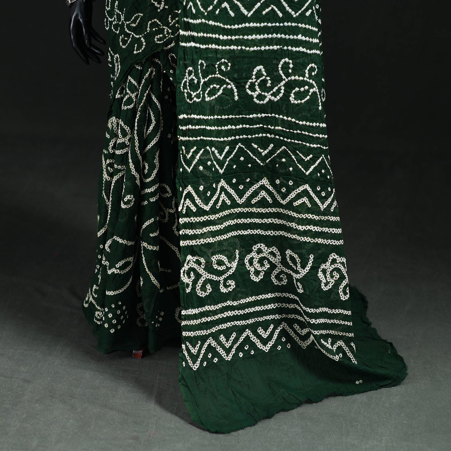 Kutch Bandhani Tie-Dye Cotton Saree 80