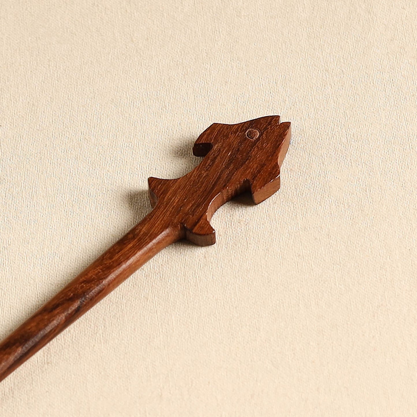 Hand Carved Sheesham Wood Juda Stick 19