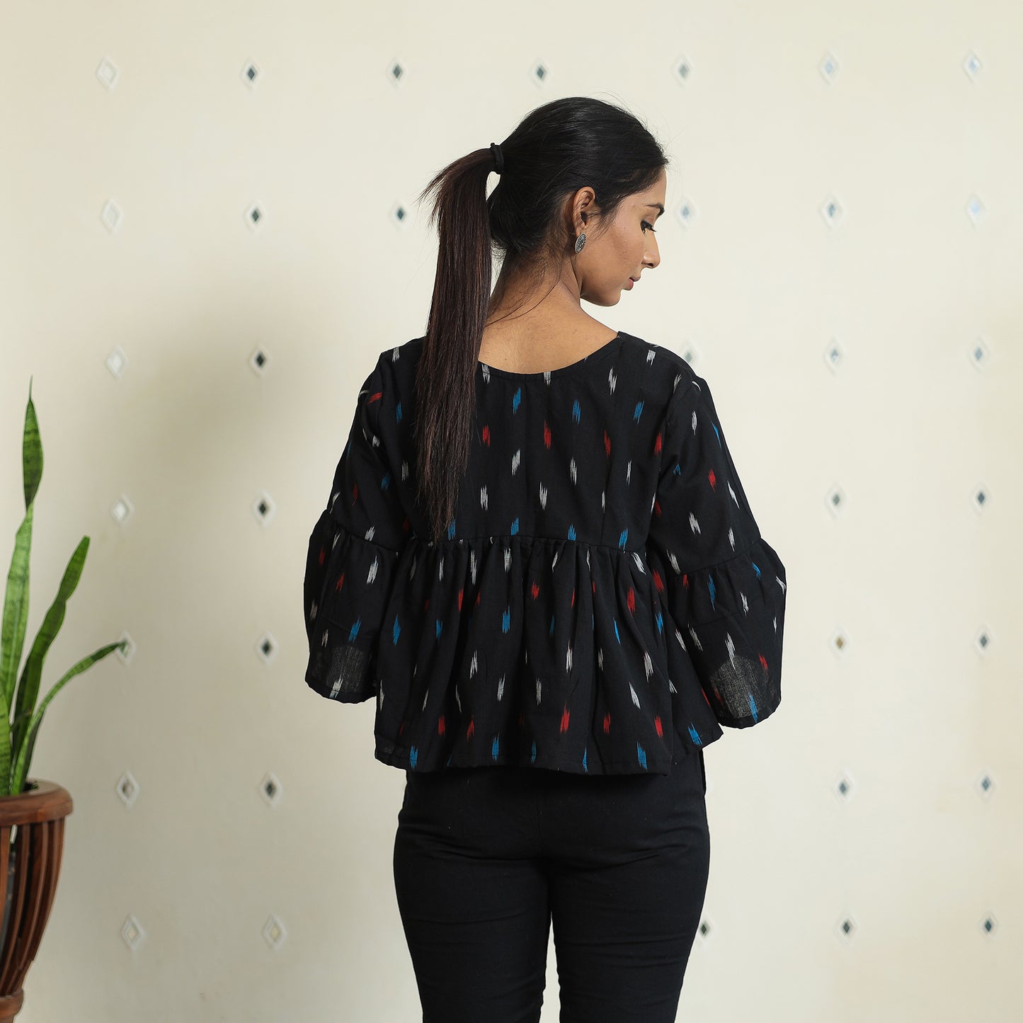 pochampally crop top
