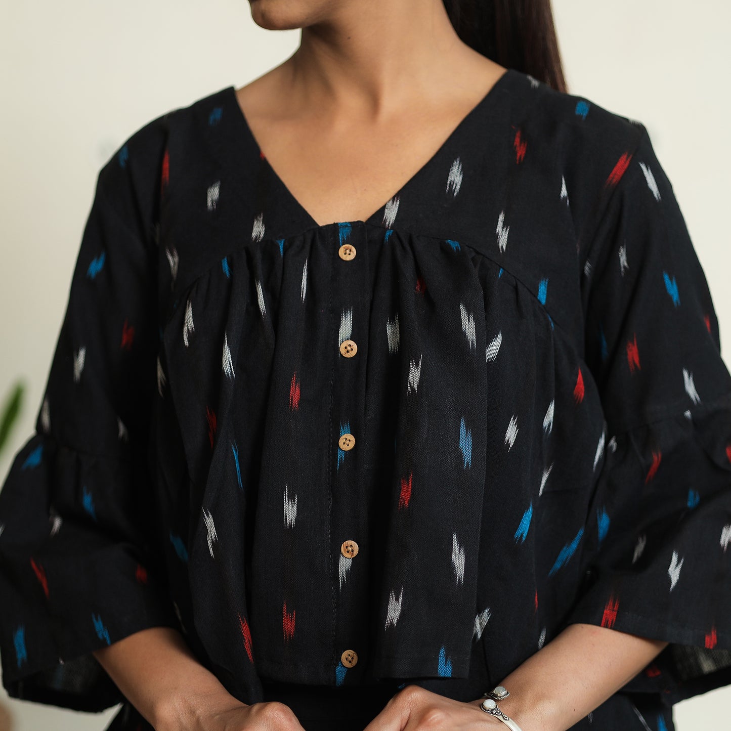 pochampally crop top