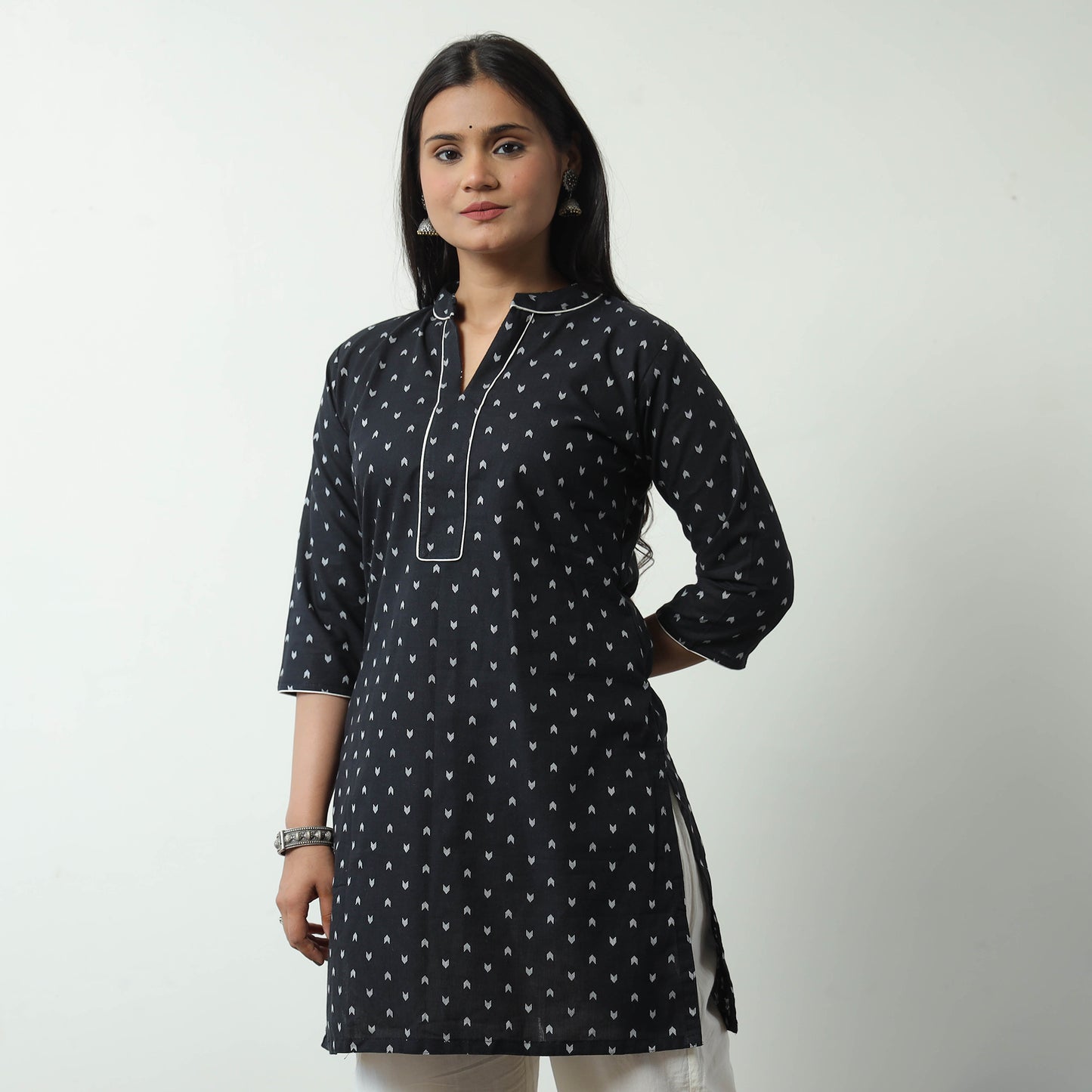 jacquard kurta