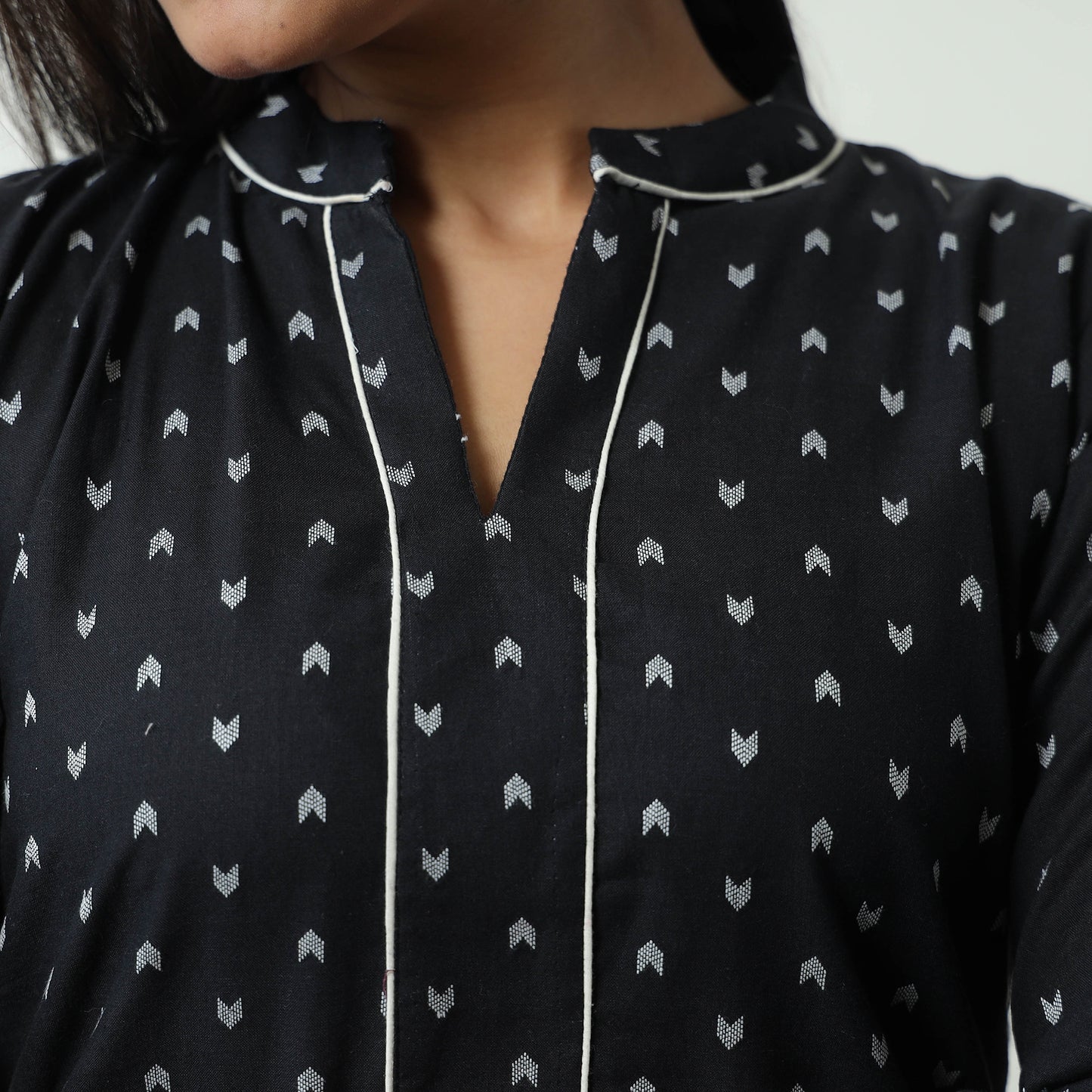 jacquard kurta