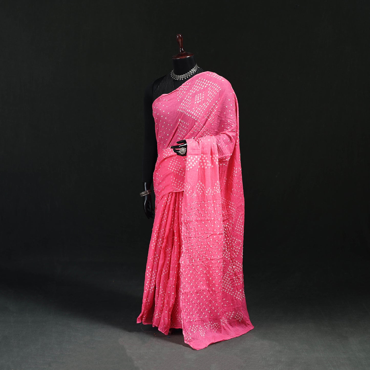 Kutch Bandhani Tie-Dye Cotton Saree 94