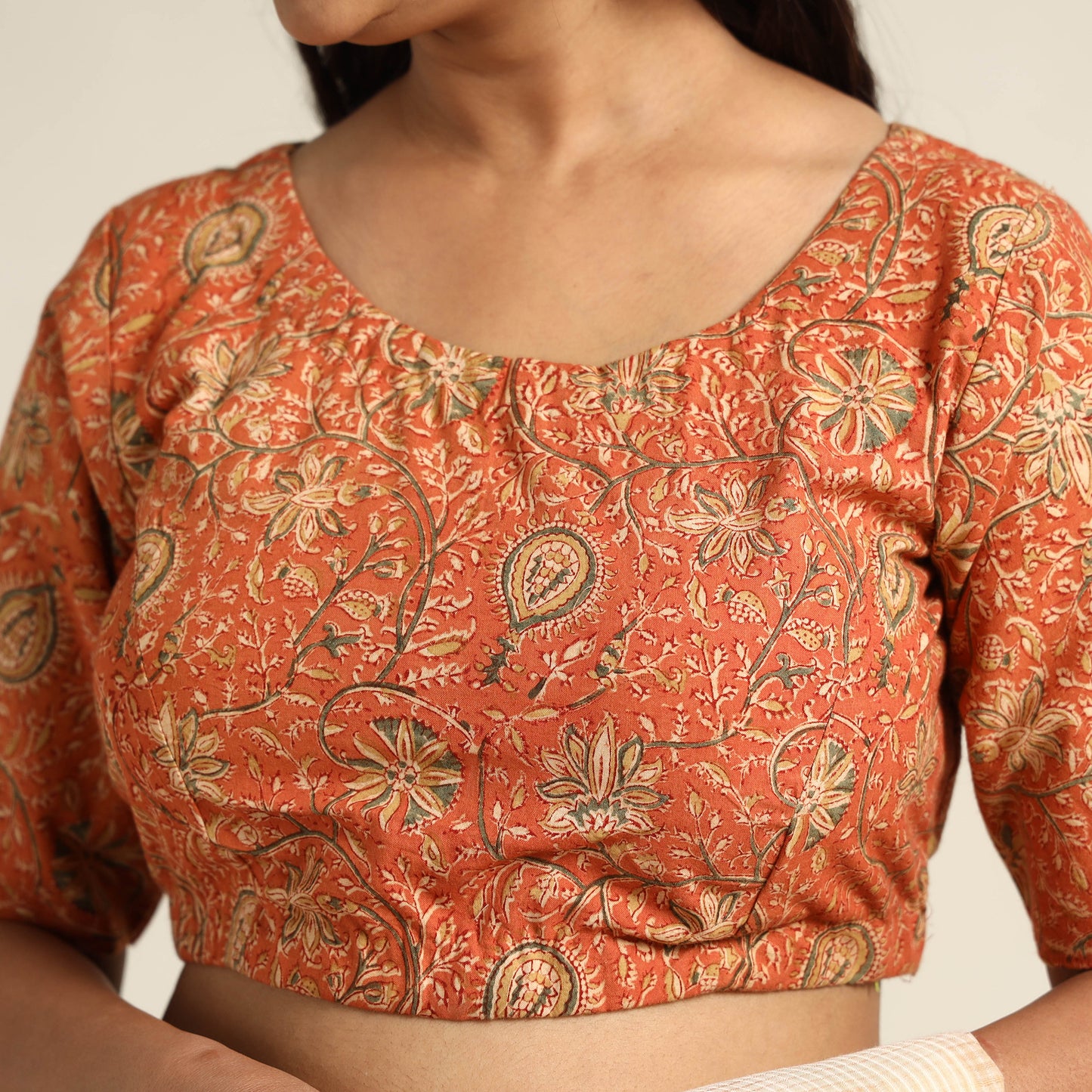 Kalamkari Stitched Blouse