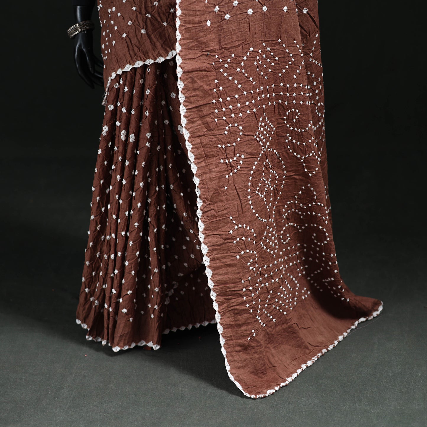 Kutch Bandhani Tie-Dye Cotton Saree 103