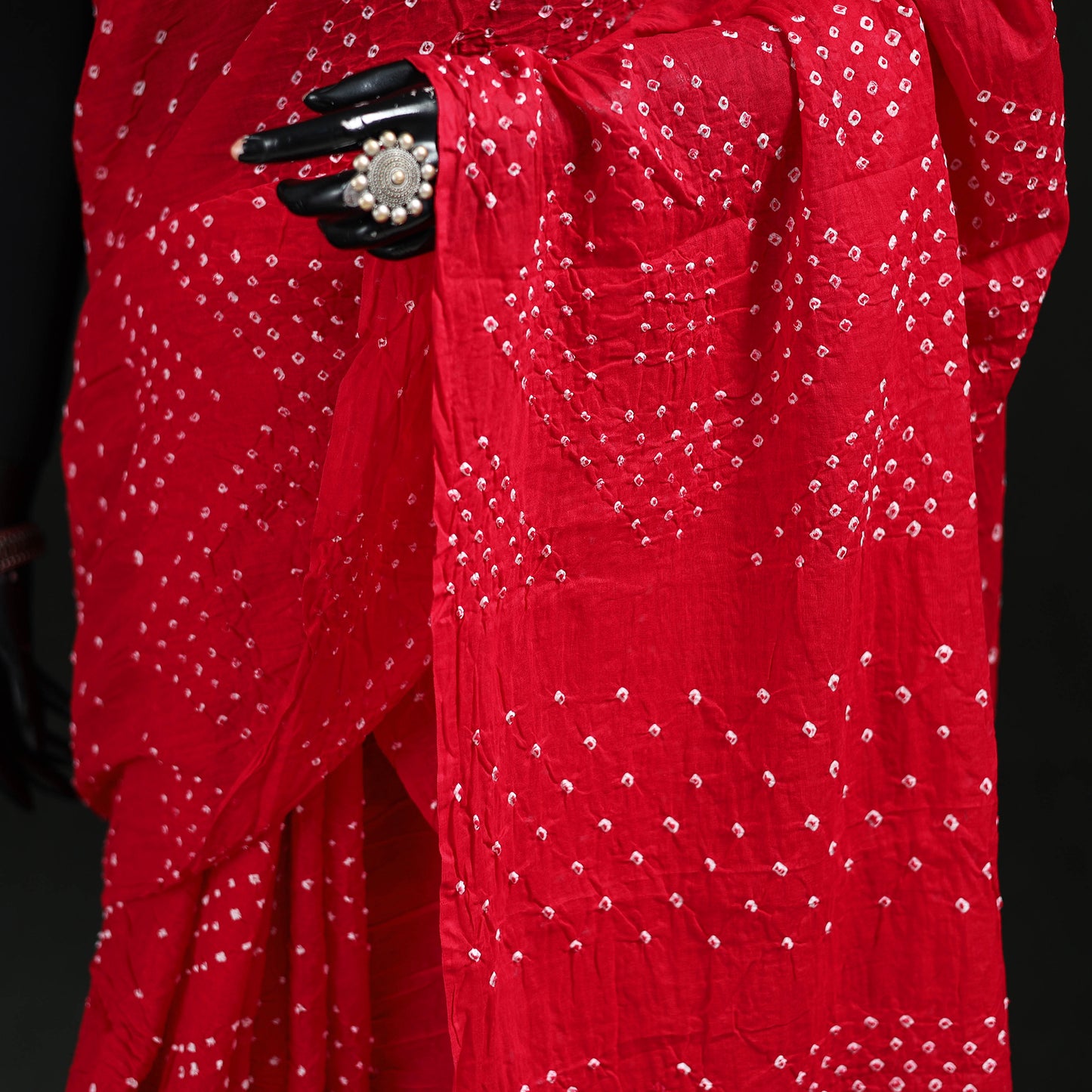 Kutch Bandhani Tie-Dye Cotton Saree 96