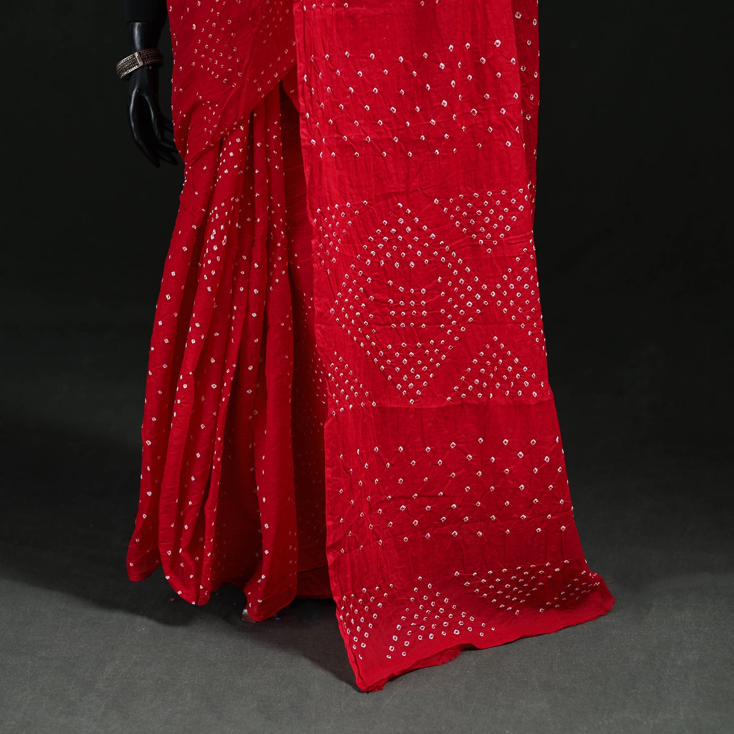 Kutch Bandhani Tie-Dye Cotton Saree 96