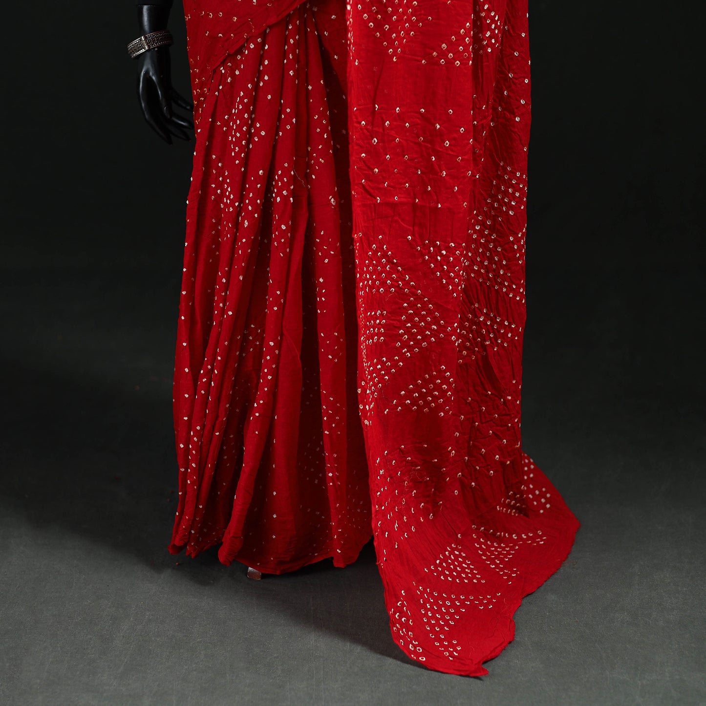 Kutch Bandhani Tie-Dye Cotton Saree 97