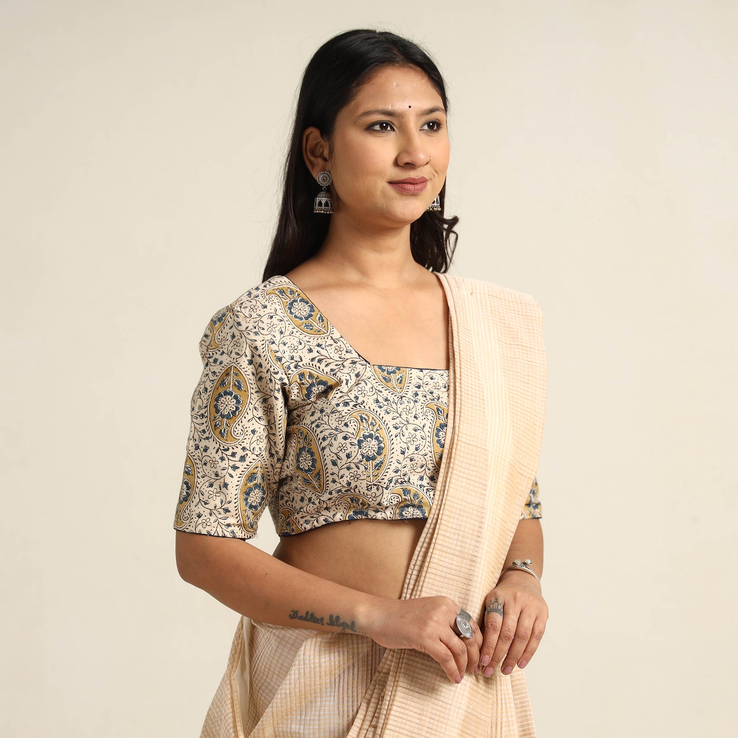 Kalamkari Stitched Blouse