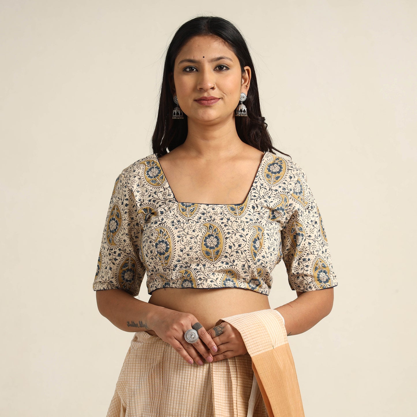 Kalamkari Stitched Blouse