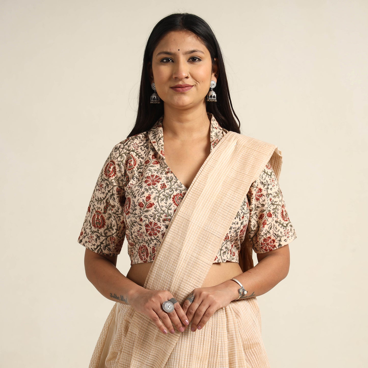 kalamkari stitched blouse
