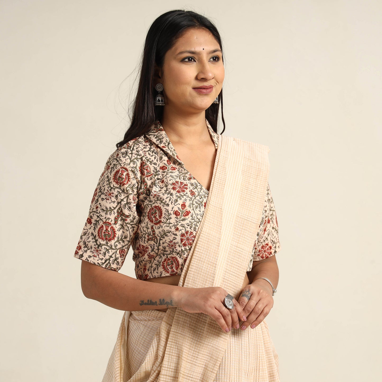 kalamkari stitched blouse