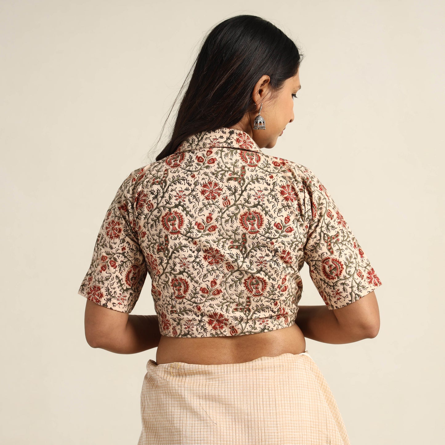 kalamkari stitched blouse