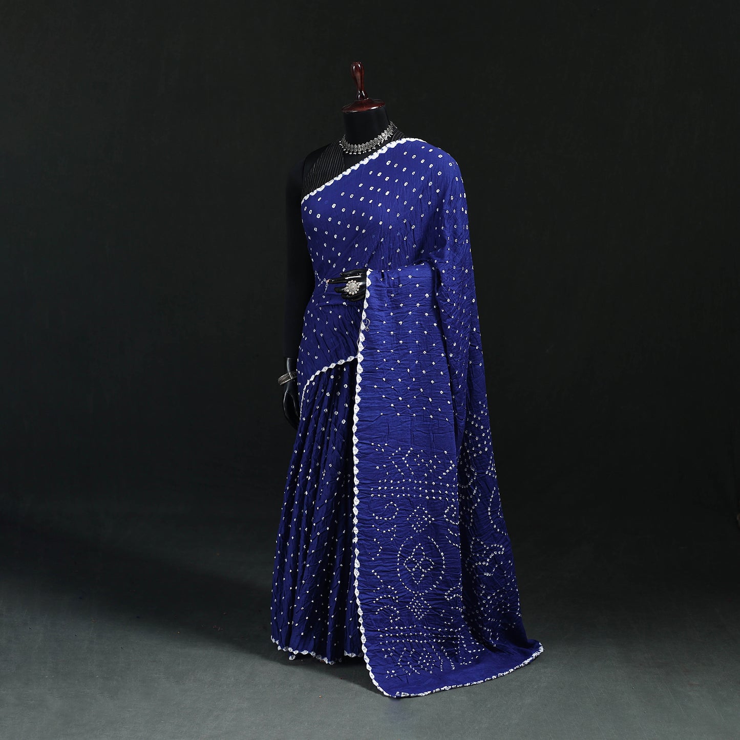 Kutch Bandhani Tie-Dye Cotton Saree 105