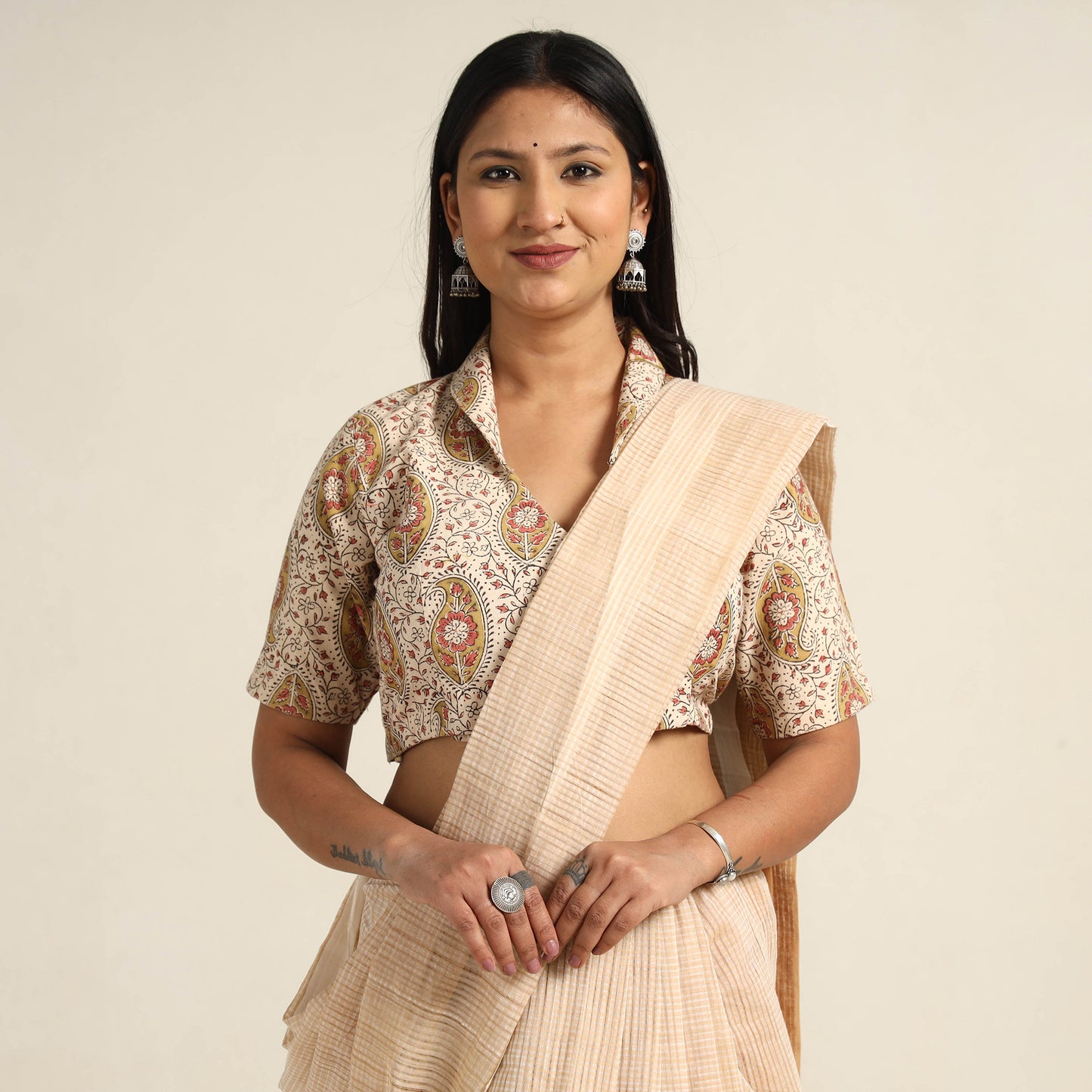 kalamkari stitched blouse